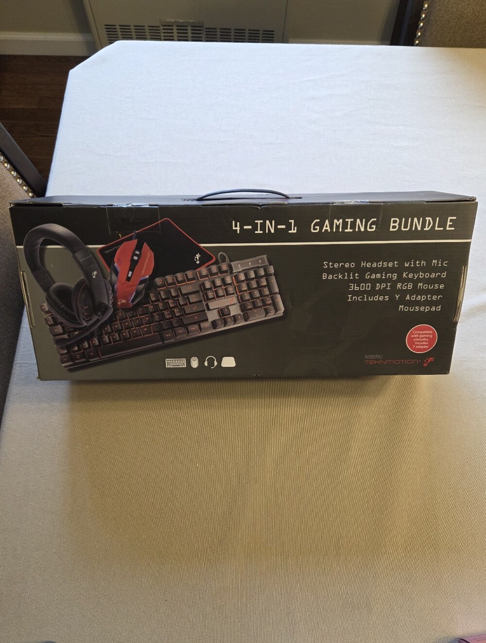 NEW 4 in 1 Gaming Bundle - Keyboard, Mouse, Headset, Mouse Pad